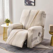 New 1/2/3 Seat Recliner Cover Stretch Couch Cover For Recliner Sofa Chair Cover For Kids, Pets, Dog And Cat 1-seat (4pcs)