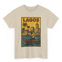 Retro Lagos Nigeria T-Shirt: Vintage Comic Style Graphic Tee 2XL beige