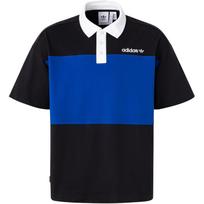 Adidas ACTION POLO SS Polo Shirt Men's Black/Royal Blue JM7281 S blue