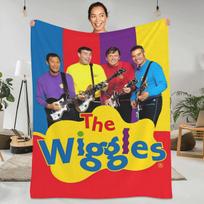 The Wiggles Minkštas šiltas pledas Australijos vaikų muzikos grupė Pliušinis mesti pledas Namų dekoras Flanelinis paklodė Sofos lovos užvalkalas Size: 100*150cm, Weight: 280 GSM