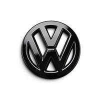 1 vnt. ABS automobilio vairo dangtelio centrinis ženklelis emblema lipdukas Volkswagen Golf-5 6 7 MK6 Jetta Lavida Polo Tiguan Passat B5 B6 B7 juoda