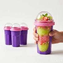 Self- Slushie Cup - Reusable DIY Ice Cup for Cold Drinks and Slushies - Food Grade Cup One Size violetinė