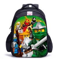 Lego Ninjago 5 sezonas Animacinis spaudinys Juodas kuprinė Black - small green