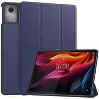 For Lenovo Tab K11 Plus Case 11.45 inch TB230XC TB352FU PU Folding Stand Smart Cover for Lenovo Tab M11 Plus Tablet Case Tab M11 Plus 2024 tamsiai mėlyna spalva