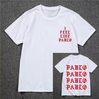 2026 New Kanye West Pablo T Shirt Unisex I Feel Like Paul Print Tshirt Season Sporty TShirt Hip Hop Social Club Rapper Tee Top 4XL gray