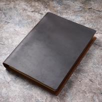 Handcrafted A5 Ring Binder Cowhide Leather Sketchbook - Refillable