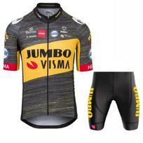JUMBO Tour de France dviratininko marškinėlių rinkinys Vyrams Moterims Trumpomis Rankovėmis Kelio Dviratininko Apranga Kvėpuojanti Greitai Džiūstanti 4XL