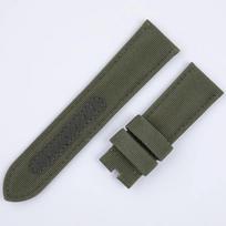 Nylon Woven Canvas Watchband 24mm for Panerai Strap for Luminor PAM01118 441 111 Black Blue Green Grey Watch Band Bracelet Mark&Buckle 1 žalia