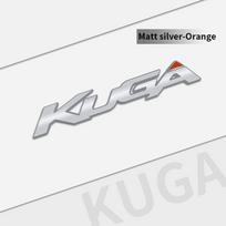 Automobilio metalinis ženklelis Automobilio stilius 3D emblema raidės Lipdukai Bagažinės lipdukas Ford Kuga 2008-2019 priedams Blizgantis juodas white