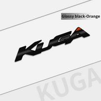Automobilio metalinis ženklelis Automobilio stilius 3D emblema raidės Lipdukai Bagažinės lipdukas Ford Kuga 2008-2019 priedams Blizgantis juodas gray