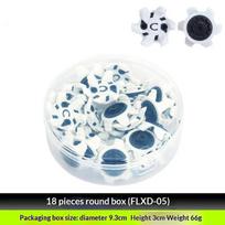 Durable TPU Golf Shoe Spikes 16/18Pcs Set Anti Slip Replacement Cleats for Men Women Outdoor Golf Course Exercise White 18pcs