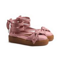 Puma Fenty Moteriškas Sandalas 'Bow Creeper' 'Silver Pink' (moterų dydžiai) Sidabrinės Rožinės-Rožinės-Avižinės Spalvos Riedlentės Batai 365794 01 38.0 brown