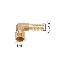 6mm 8mm 10mm 12mm Hose Barb to 1/4  BSP Male Thread Elbow Brass Connector 90 degrees Pipe Repair Coupler Connector Pipe Fitting
