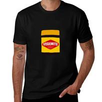 Vegemite Tshirt Breathable Basic Cotton Tshirt 4XL black