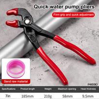 CR-V Water Pump Pliers  Extra Large Opening Anti-Slip Clamping Wrenches for Plumbing & Pipe Repair gray