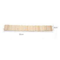 1Pcs Multiple Size Wooden Bridge Cage Hamster Bendable Fence For Small Animals Climbing Hamster Habitat Accessories 6x50CM