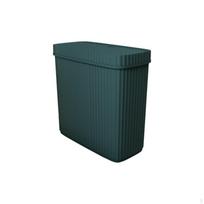 Trash Can with Lid, Press Top Waste Bin, Large Capacity for Kitchen Bathroom Office Cream White Jade Green Medium