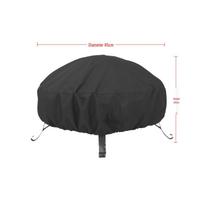 Round Outdoor Fire Pit Cover - Dustproof, Rainproof, Sun Protection 85cm Diameter x 40cm Height juoda