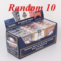 JDLROYAL Standard Poker Playing Cards No.8808 Durable Smooth Shuffle Paper Card for Party Game Magic Trick Board Game gray