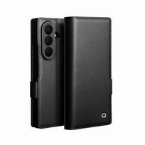 For Samsung Galaxy Z Fold 8 Ultra Qialino Premium Genuine Leather Case For Samsung Z Fold8 Ultra Natural Cowhide Wallet Cover Galaxy Z Fold 8 juoda
