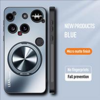 AG Matinis Magnetinis Dėklas Nothing Phone 3 360° Besisukantis Žiedo Laikiklis Belaidis Įkrovimas Kietas Viršelis Nothing Phone3 3A Pro Nothing Phone (3a) mėlyna
