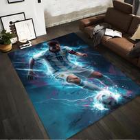 Messi soccer action printed non-slip rug, suitable for living room and bedroom sofa 80x120cm( 31x47in)