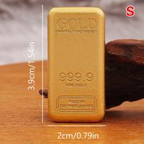 Imitaciniai aukso luitai žalvario šerdis netikro aukso blokas rankdarbių kolekcija dovana namų biuro sėkmės fengšui dekoracijos fotografijos rekvizitai S white