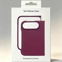 Technology Woven Magnetic Wireless Charger For IPhone DUO Phone Case For IPhone DUO Original Anti Scratch Leather Shockproof Protection Cover iPhone Ultra smėlis