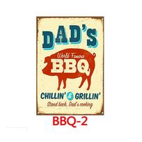 Šviežias BBQ Plaketas Metalinis Vintažinis Skardinis Ženklas Pin Up Shabby Chic Dekoras Metaliniai Ženklai Vintažinis Baro Dekoras Metalinis Plakatas Pub Metalinė Plokštelė beige