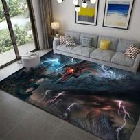 3D drakono rašto kilimai Svetainės neslystančios zonos kilimėlis Vaikams miegamojo kilimėliai Jogos kilimėlis Didelio kilimo dekoras 120cm x 160cm