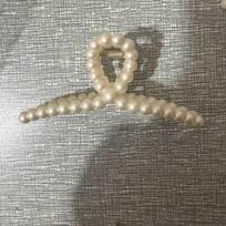 Retro skaidrus perlamutrinis segtukas Korėjos kūrybinis vonios perlų plaukų segtukas Madingas permatomas spalvotas segtukas 12cm