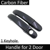 Juodo anglies pluošto durų rankenos dangtelis Ford Focus 2 MK2 MK2.5 2004~2010 2008 2009 Automobilio priedai Lipdukai Apdailos rinkinys Handle 2 Door gray