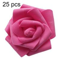 25/50/100 vnt Dirbtinio PE putplasčio rožių gėlės „Pasidaryk pats“ vestuvių namų kambario dekoras 25Pcs* red