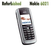 Atnaujintas atrakintas originalus Nokia 6021 mobilusis telefonas su 1 SIM kortele No charger juoda