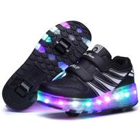 LED batai su ratukais Tinkliniai riedučiai Švytintys vaikiški švytintys vyriški moteriški sportbačiai 39 black