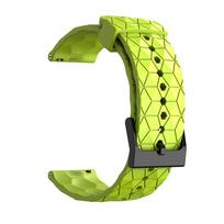 Laikrodžio apyrankė 20 mm 22 mm silikoninis dirželis, skirtas Samsung Galaxy Watch 5 Pro 4 Classic 44 40 mm 42 mm 46 mm futbolo modelio apyrankė, skirta Huawei GT 2/3 22mm Universal yellow