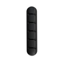 Kabelių organizatorius, valdymo laidų laikiklis, lankstus USB kabelių vyniotuvas, tvarkingi silikoniniai spaustukai pelės, klaviatūros, ausinių apsaugai Black 5 holes black
