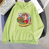 Burgerpommes LukasBS Hip Hop Vintage Hoodies Harajuku ICrimax Žaidimų Streetwear Vyrams Moterims Oversized Laisvalaikio Megztiniai S beige