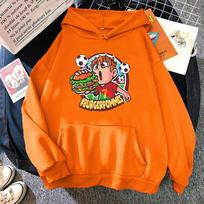 Burgerpommes LukasBS Hip Hop Vintage Hoodies Harajuku ICrimax Žaidimų Streetwear Vyrams Moterims Oversized Laisvalaikio Megztiniai S oranžinė