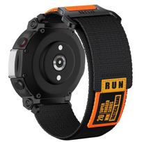 Nailoninis dirželis Amazfit T-rex 2 3 laikrodžiui, apyrankė Huami Amazfit Trex Pro T Rex sportiniam laikrodžiui, išmaniojo laikrodžio apyrankės priedai For T-rex juoda/oranžinė