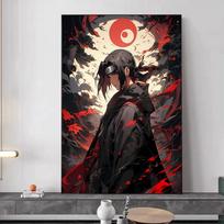 U-Uchiha I-Itachi Anime Plakatai Lipnus Baltas Popierius Lipdukas PASIDARYK PATS Kambario Baro Kavinės Kawaii Kambario Dekoras 40cm×60cm NoFrame gray