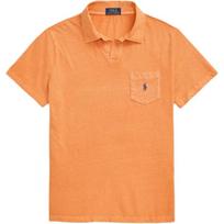 Polo Ralph Lauren Solid Color Cotton Short Sleeve Polo Shirt Men tops Orange MNPOKNI1N823471-650 M orange