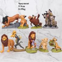 Disney 9 vnt./rinkinys 4,5–8,5 cm Liūtas Karalius Simba Nala Timonas veiksmo figūrėlės modelis Anime figūrėlės Kalėdinė dovana vaikams without box gray