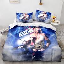 Imtynių žaidimas WWE EAW patalynės komplektas mados imtynės sportas amerikietiškas košmaras Cody Rhodes antklodės užvalkalas lovos antklodės komplektas 100x135cm-2pcs blue