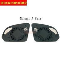 Auto Side Door Wide Angle Heated Car Rearview Mirror Glass With Blind Spot Light For Volvo XC40 C40 2018-2025 EX40 2025+ Normal A Pair black