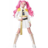 Vaikų K-Pop Demonų Medžiotojų Cosplay Mira Rumi Zoey Kostiumas Mergaičių Uniforma Helovino Vakarėliui 3D Spausdinti Išgalvoti Persirengimo Vakarėlio Kostiumai Kid 110 white