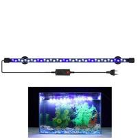 LED apšvietimas Povandeninis dekoras Akvariumo LED šviesa Akvariumo lempos Augalų auginimo šviesos Žuvų rezervuaro šviesa 18CM-Blue White US Plug black