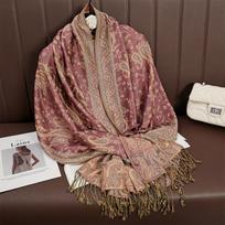 Pashmina Hijab Šalikas Ilgas Prabangus Kašmyro Skara Moteriška Foulard Minkštas Turbanas Galvos Apdangalai Moterims Plaukų Juosta Turbanai Moterims brown