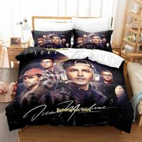 Tokio Hotel patalynės komplektas Viengulis Twin Pilnas Karalienės Karaliaus Dydžio Lovos Komplektas Suaugusiųjų Vaikų Miegamojo Antklodės Užvalkalų Rinkiniai 3D Spausdintas Anime Patalynės Lakštų Rinkinys EU Single(135*200cm)3pcs black