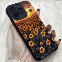 M421 Art Sunflowers Art Angel Eyes Soft Phone Cases for iPhone Samsung Galaxy Xiaomi Rdemi Huawei Honor Infinix Realme OPPO Vivo All Model TPU Case Vivo Y400 PRO 5G juoda